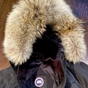 Canada Goose Black Jacket with Fur Hood